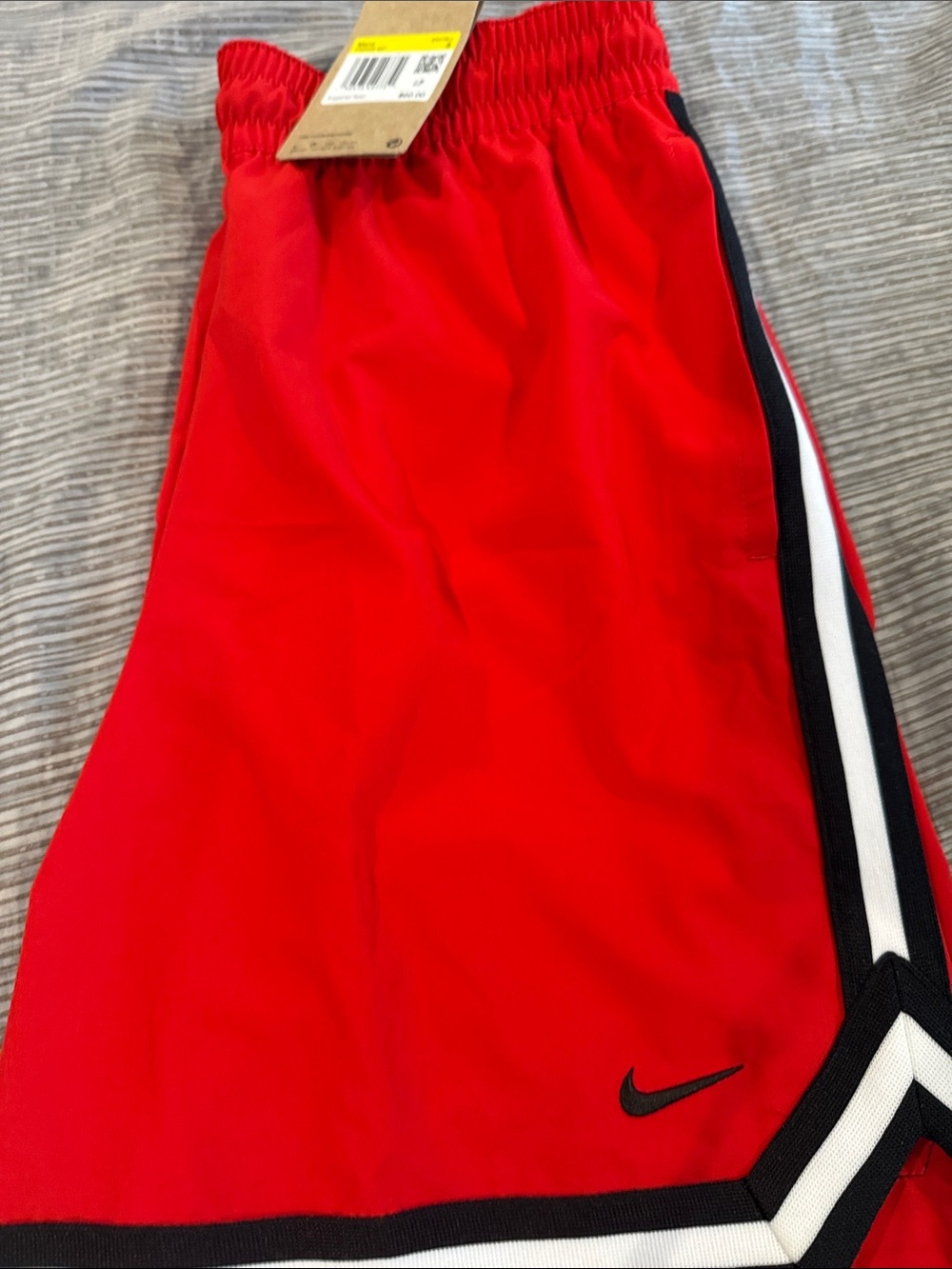 Men Nike DNA Red Shorts with Black & White Trim